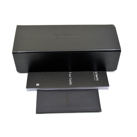 NEW IC! BERLIN GLEN GREY TRANSPARENT AUTHENTIC EYEGLASSES FRAME - Picture 6 of 13